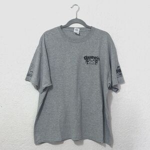 Queen Motor Sports racing short sleeve shirt gray size XL